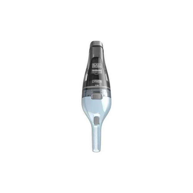 Black+Decker NVC215W Aspirabriciole Ricaricabile senza Sacchetto Capacita' 0,385 L Autonomia 10 minuti Tecnologia Litio 7,2 V Blu-Grigio