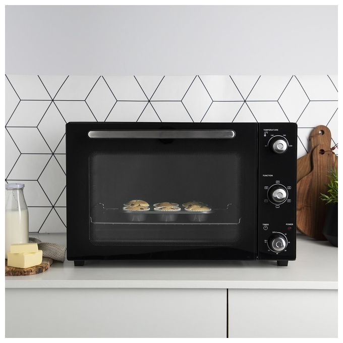 Princess 112756 Forno a Convezione DeLuxe 45 L 1800 W Timer 60 min Girarrosto Rivestimento Antiaderente colore Nero