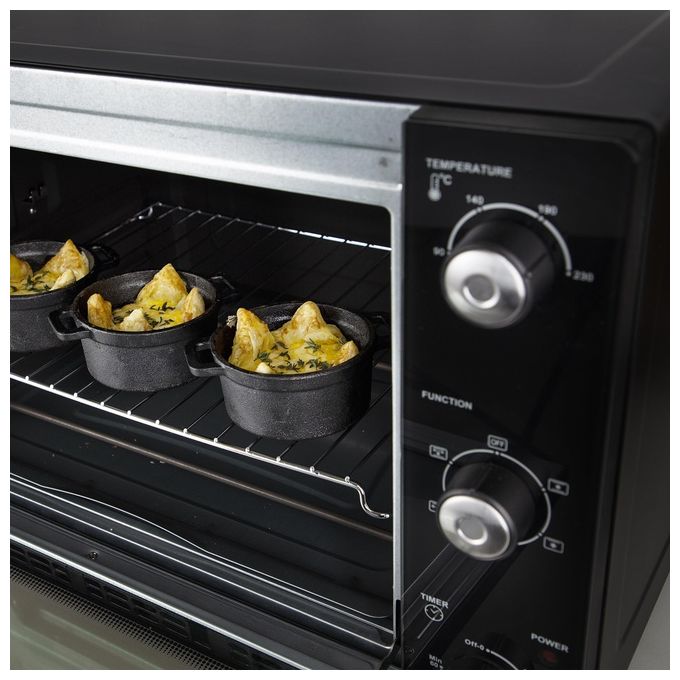 Princess 112756 Forno a Convezione DeLuxe 45 L 1800 W Timer 60 min Girarrosto Rivestimento Antiaderente colore Nero