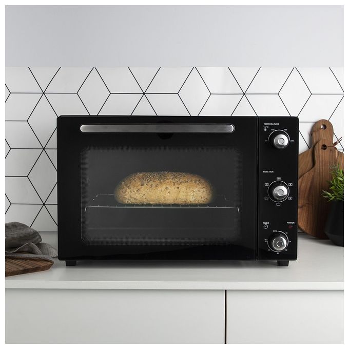 Princess 112756 Forno a Convezione DeLuxe 45 L 1800 W Timer 60 min Girarrosto Rivestimento Antiaderente colore Nero