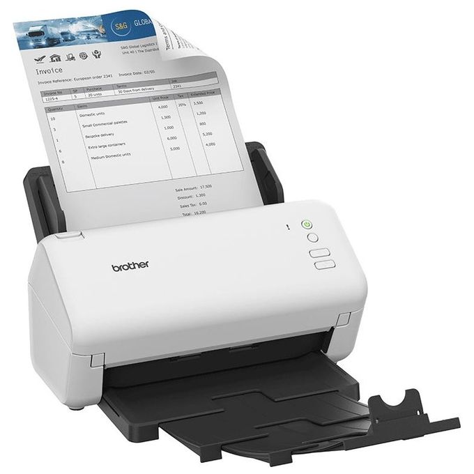 Brother ADS-4100 Scanner ADF Documentale A4 Duplex 35 ppm 600x600 DPI ADF 60 fogli USB colore Nero Bianco