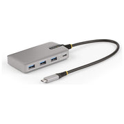 StarTech.com HB31C3A1CDPPD3 Hub USB-C 4 porte 3x USB-A 1x USB-C DP Alt Mode 4K 60Hz 100W PD USB 3.2 10Gbps colore Argento