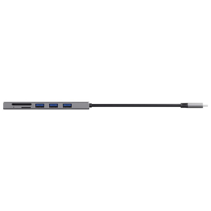 Trust Halyx Lettore di Schede Rapido Usb-C Hub e Card Reader