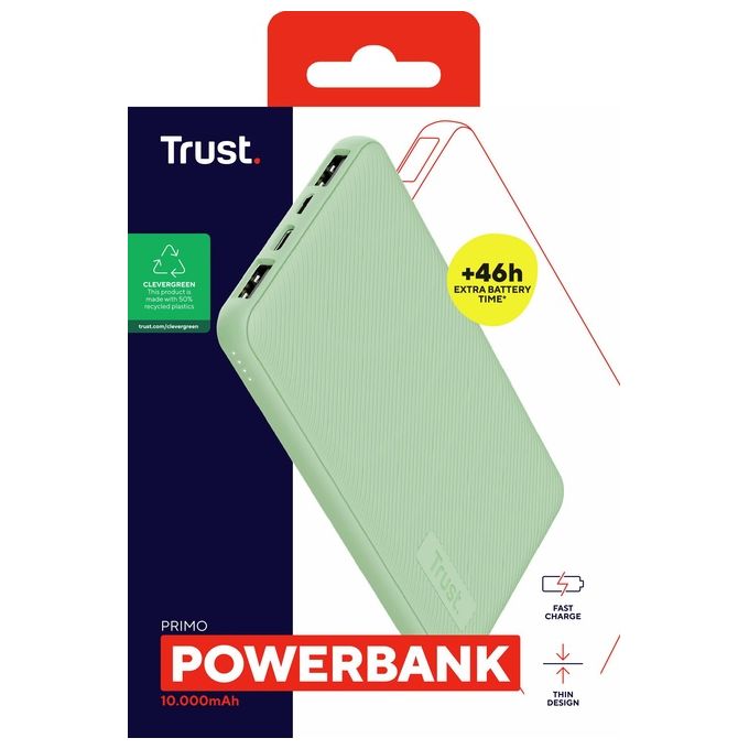 Trust Primo 10.000mAh PowerBank Eco Green