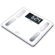 Beurer BF410 Signature Line Bilancia Pesapersone Diagnostica XXL 200 Kg 10 utenti BMI Massa Grassa colore Bianco