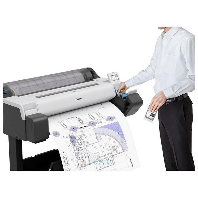 Canon 6248C003 imagePROGRAF TM-340 Stampante grandi formati Bubblejet A colori Risoluzione 2400 x 1200 DPI Wi-Fi Ethernet Touchscreen 4.3 pollici colore Nero