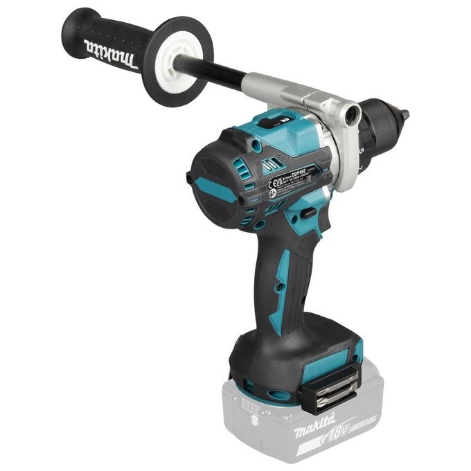 Makita DDF492Z Trapano Avvitatore 18V Motore Brushless 2100 Giri-min 141 Nm Impugnatura a Pistola Mandrino Autoserrante colore Blu Nero