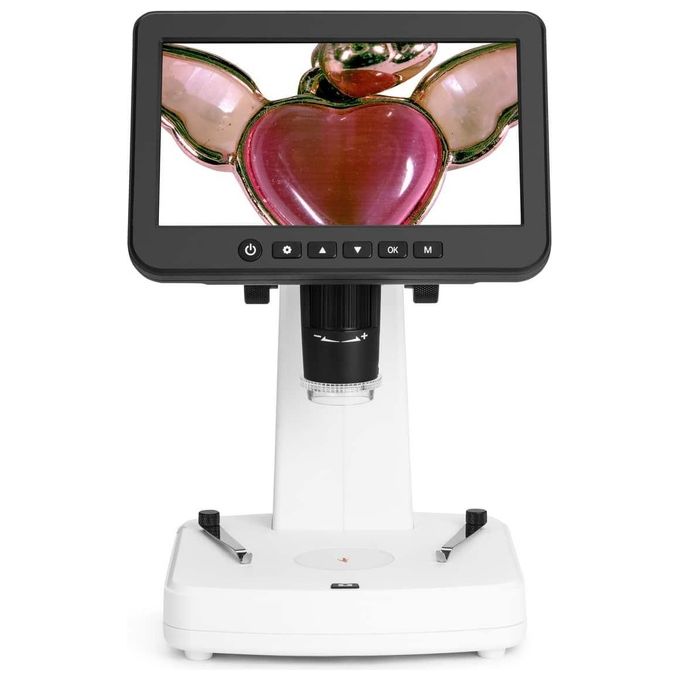 DIPROGRESS DP-H-LCD7 Microscopio Digitale Ingrandimento Fino a 1200x Schermo LCD 7'' Risoluzione 16 MP colore Bianco Nero