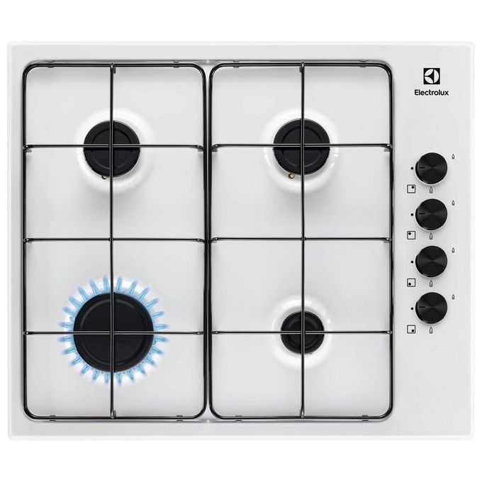 Electrolux KGS6404W Serie 300 Piano cottura Gas 60 cm 4 fuochi Comandi laterali Accensione elettronica colore Bianco