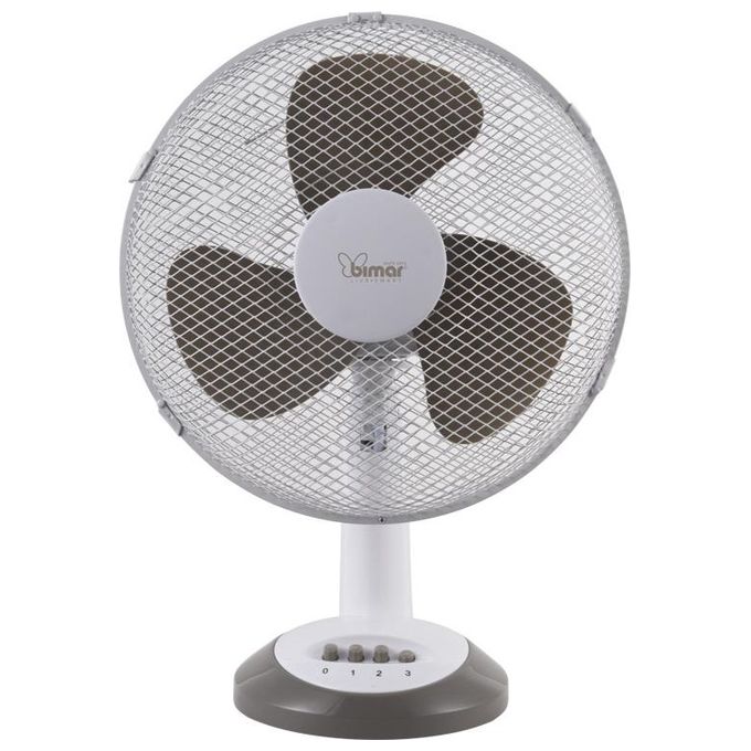 Bimar Ventilatore da Tavolo 30 cm con Selettore 3 Velocita' per Una Freschezza Personalizzabile e Silenziosa