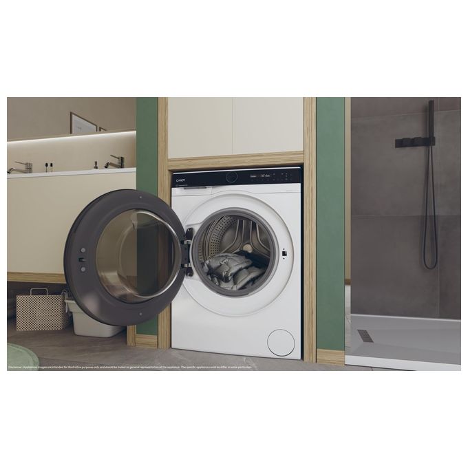 Candy BWS4128B8S ProWash 700 Lavasciuga Frontale 12-8 Kg 1400 rpm Classe D Inverter Vapore Wi-Fi (85x60x68 cm) colore Bianco