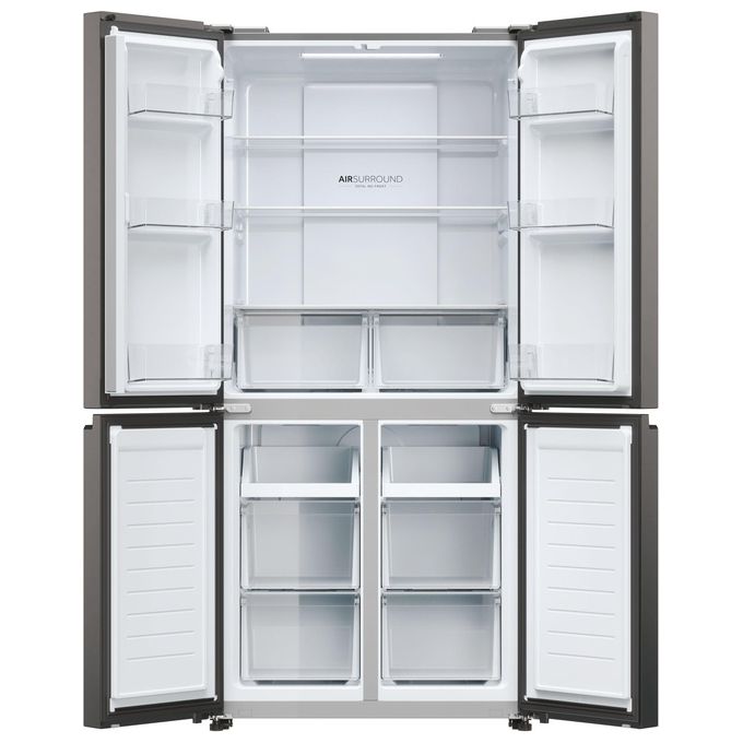 Haier HCR3818ENMD Cube 83 Serie 3 Frigorifero 4 Porte 467 L 181,5 cm Classe E 35 dB Total No Frost colore Grigio