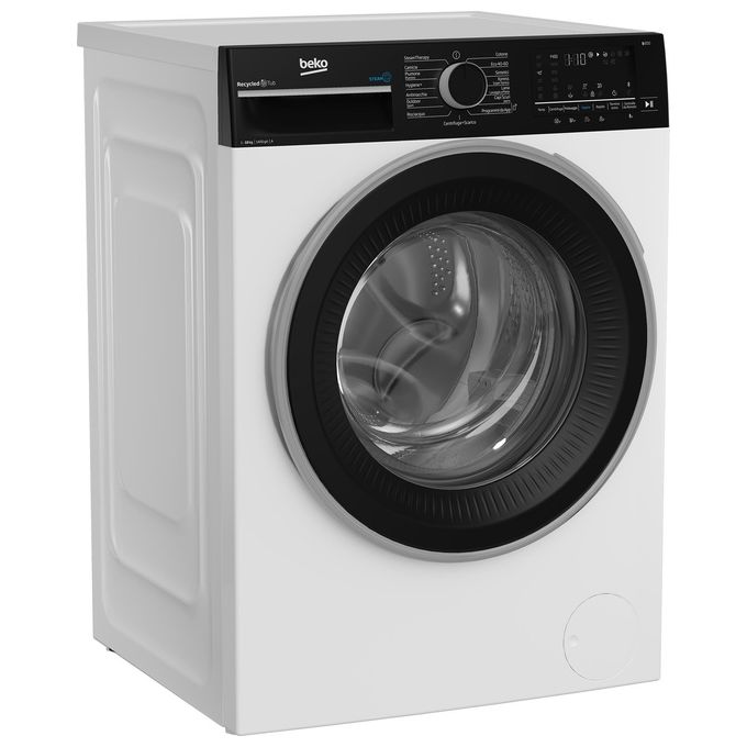 BEKO AMBT3104S Lavatrice standard 10 kg classe a 1400 giri inverter display touch oblo' nero display touch