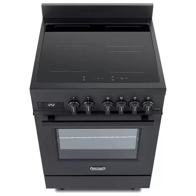 De'Longhi PRO 66 MAL IN Professional Cucina a Induzione 60x60 cm 4 Zone Forno Elettrico 74 L Classe A colore Antracite