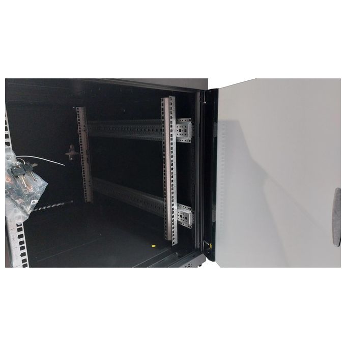 Link LK1912U68 Armadio Rack 19'' 12U 700x600x800 mm porta frontale vetro porta posteriore metallo colore Nero