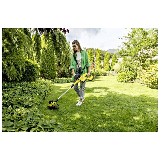 Kärcher 1.445-451.0 LTR 3-18 DUAL BATTERY SET Tagliabordi a Batteria 18 V 2 Batterie 30 cm Linea Automatica colore Nero Acciaio inox Giallo