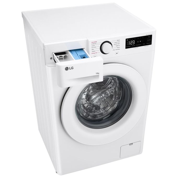 LG AI DD F4R3010NSWW Lavatrice Classe A -10% Carica Frontale Serie R3 Lavatrice 10kg 1400 giri AIWash Lavaggio a vapore Motore Direct Drive Smart Diagnosis Libera installazione Bianca