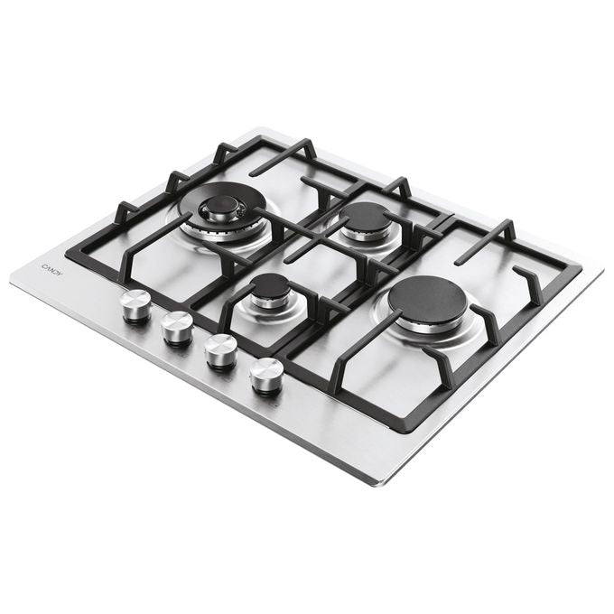 Candy 33803482 Moderna Piano cottura Gas 59.5 cm 4 Fornelli colore Acciaio inox