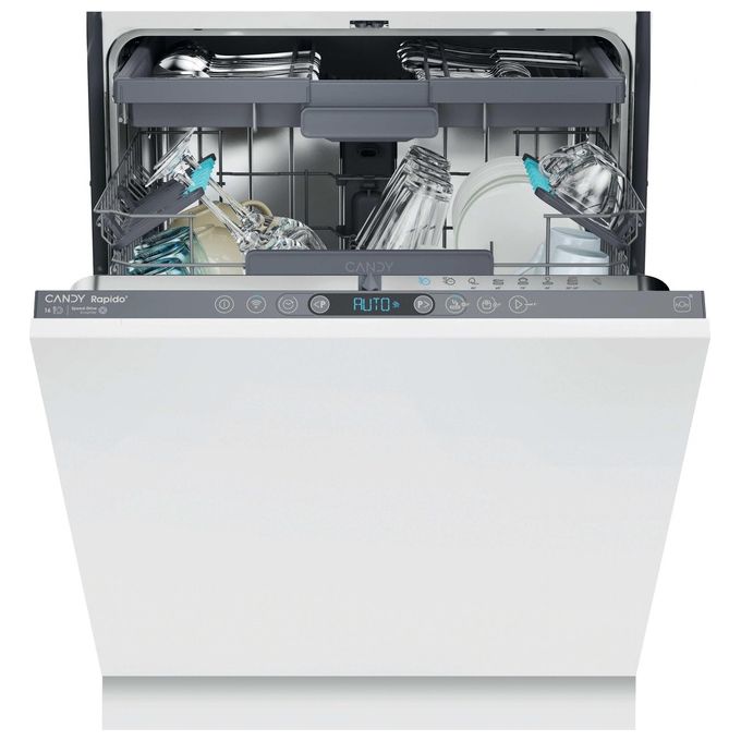 Candy CI6E7F1A RapidÓ Lavastoviglie da Incasso 16 coperti Classe E 47 dB Wi-Fi Inverter (82x60x56 cm) colore Nero