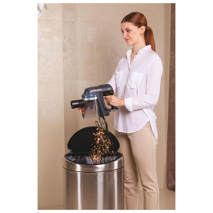 Hoover 39401009 HF4 Aspirapolvere senza filo Ciclonico EPA 0,7 L 190 W 80 AW colore Nero Argento