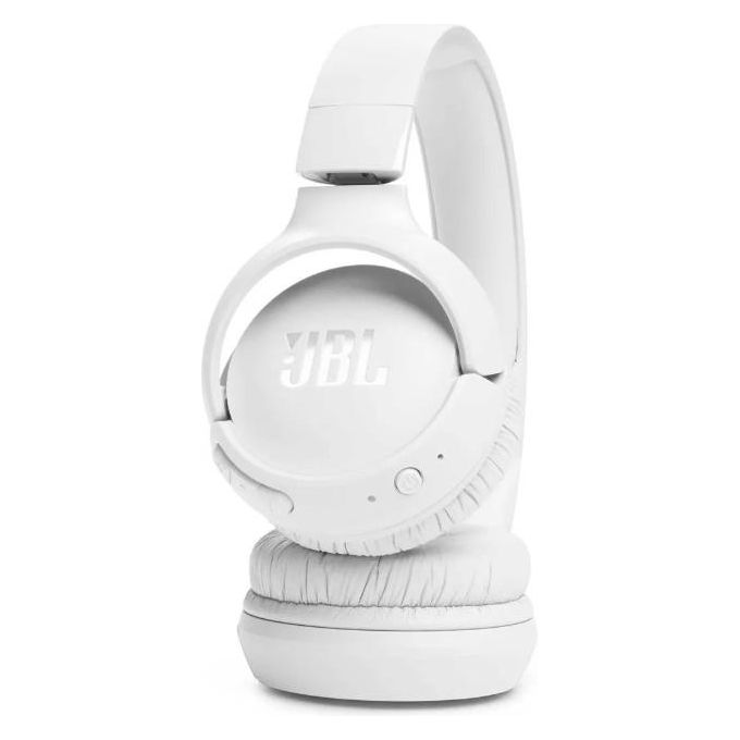 JBL JBLT520BTWHTEU Tune 520BT Cuffie On Ear Wireless Bluetooth 5.3 Pure Bass 57 ore Microfono Pieghevoli colore Bianco
