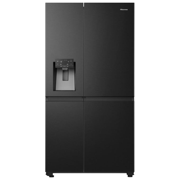 Hisense RS818N4TFE Frigorifero Americano Side by Side 632 L 179 cm Classe E 38 dB No Frost WiFi Dispenser Acqua e Ghiaccio colore Nero
