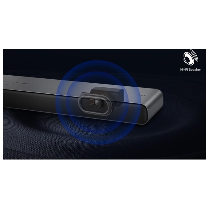TCL S55HE S Series Soundbar 2.1 220W Dolby Atmos DTS Virtual:X Subwoofer Wireless HDMI eARC Bluetooth 5.3 colore Titanio