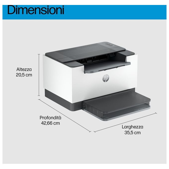 HP 8J9L0F#B19 Stampante LaserJet M209d Monocromatica Velocita' 29 ppm Stampa Fronte Retro Automatica Risoluzione 600 x 600 DPI colore Nero Bianco