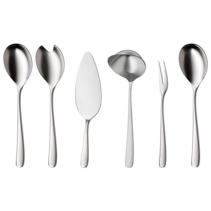 WMF 12.7100.6331 Vision Set di Posate 66 Pezzi per 12 Persone Acciaio Inox Cromargan Protect colore Acciaio inox