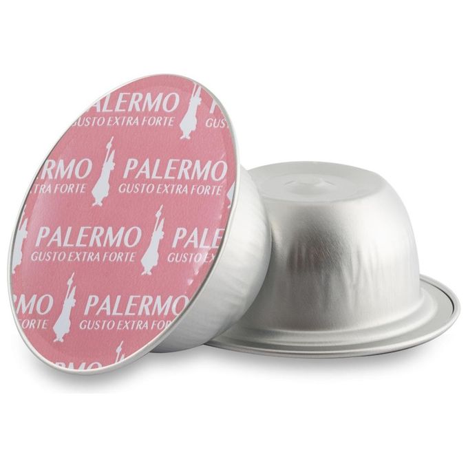 Bialetti 096080254-M Palermo Capsule Caffe' Espresso Tostatura Extra Scura 90% Robusta 10% Arabica Intensita' 12 16 pz