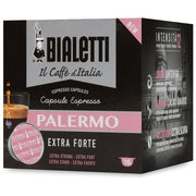 Bialetti 096080254-M Palermo Capsule Caffe' Espresso Tostatura Extra Scura 90% Robusta 10% Arabica Intensita' 12 16 pz