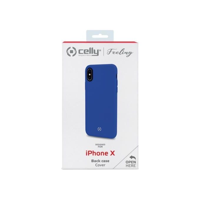 Celly Feeling Cover per iPhone XS-X Blue