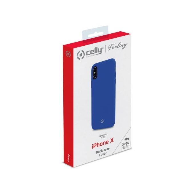 Celly Feeling Cover per iPhone XS-X Blue