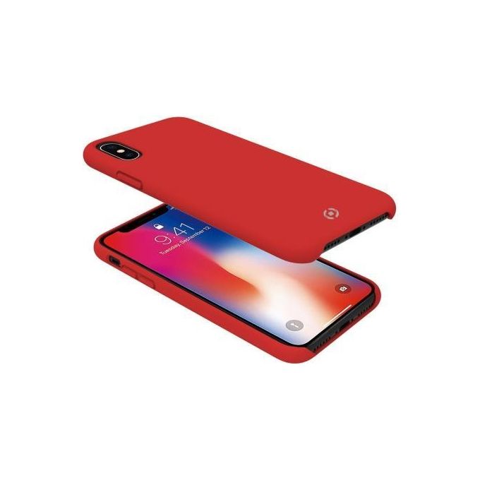 Celly Feeling Cover per iPhone XS-X Rosso