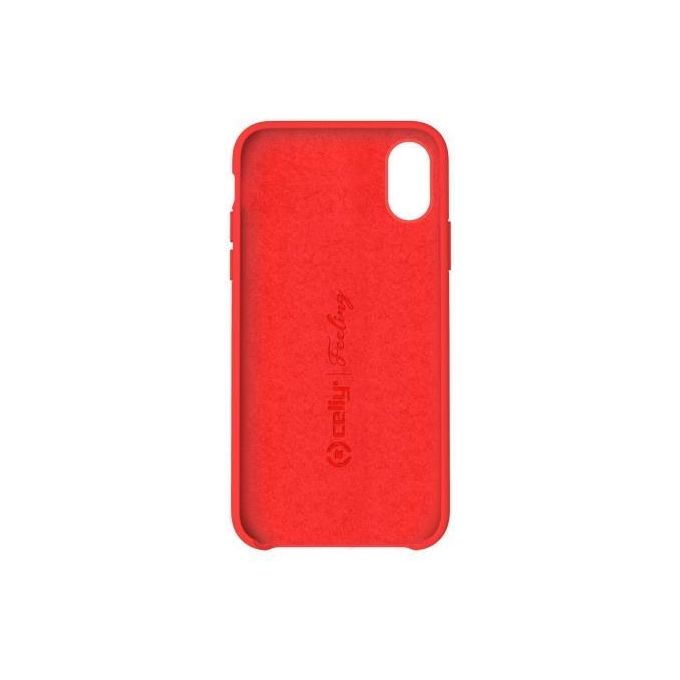 Celly Feeling Cover per iPhone XS-X Rosso
