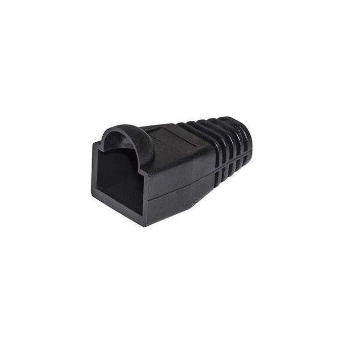 Link LKPL8N Copriconnettori RJ45 8 Poli Confezione 100 Pezzi Gomma Cat 5e Cat 6 Diametro 6mm colore Nero