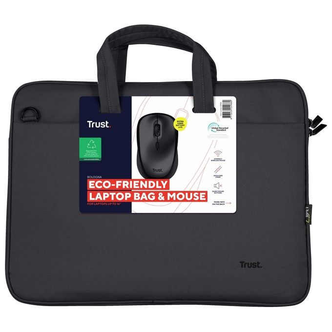 Trust Bologna Borsa per Notebook 16'' Valigetta Ventiquattrore Nero