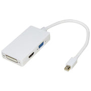 Link adattatore mini displayport maschio a dvi+hdmi+vga femmina