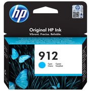 HP, Cartuccia Inchiostro Ciano Originale 912, Resa Standard, 2.9 ml, Pigmentato