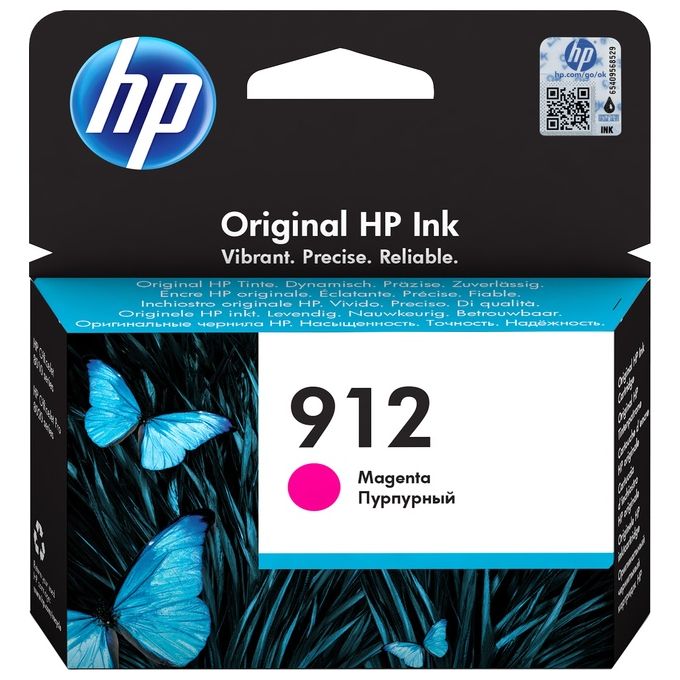 HP, Cartuccia Inchiostro Magenta, Originale 912, 315 Pagine, Pigmenti