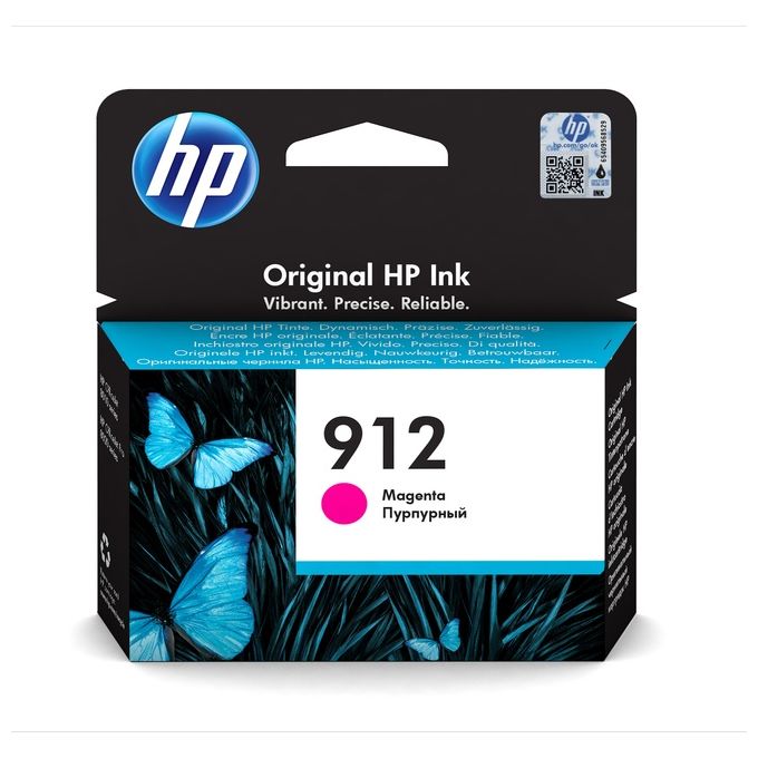 HP, Cartuccia Inchiostro Magenta, Originale 912, 315 Pagine, Pigmenti