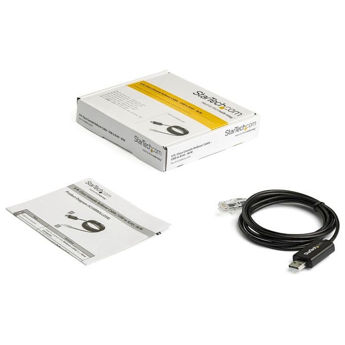 Startech Cavo per Console Cisco Usb Usb A Rj45 da 1,8mt