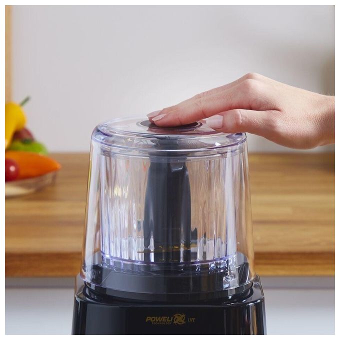Moulinex DP810810 La Moulinette Ultimate Tritatutto 5 Funzioni Powelix 2 Lame Titanio 0,55 L 1000 W colore Nero