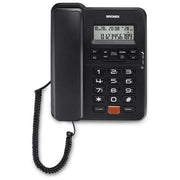 Brondi Telefono con Filo Office Desk Nero Display Lcd 12 Cifre Vivavoce 3 Memorie Dirette