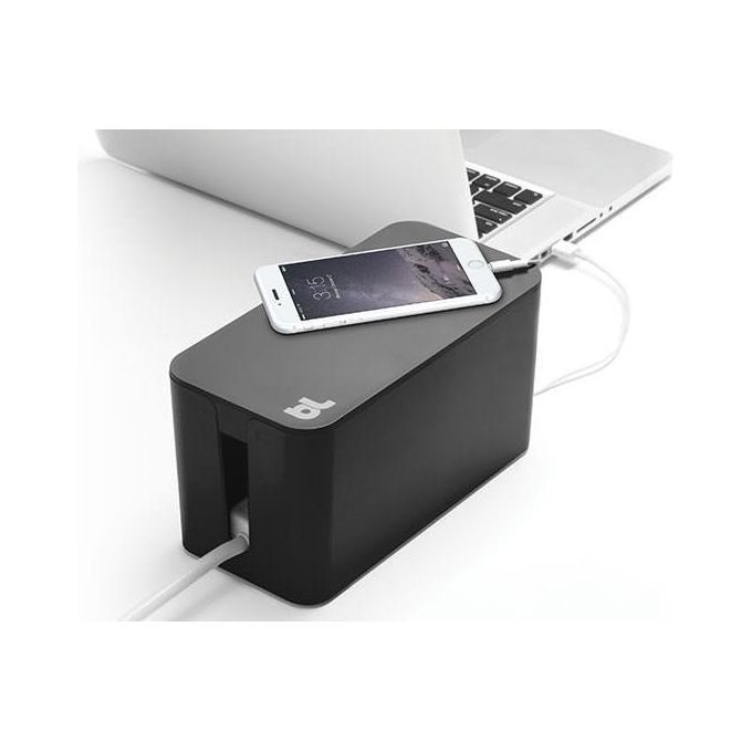 Bluelounge CableBox Mini Soluzione di Gestione Cavi Nero