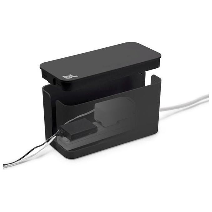 Bluelounge CableBox Mini Soluzione di Gestione Cavi Nero