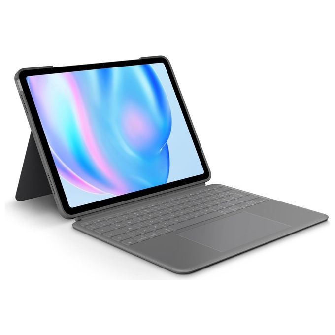 Logitech 920-012615 Combo Touch Custodia con Tastiera per iPad Air 13'' QWERTY Italiano Trackpad Smart Connector colore Grigio