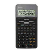 Sharp El531thbgy Calcolatrice Scientifica 2 Righe x 12 Caratteri 10 Cifre 2 Esponenti Grigia