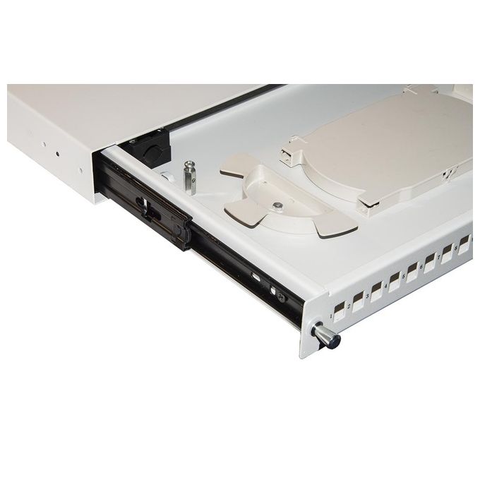Link cassetto fibra ottica 24 porte per adattatori lc duplex 1 unita' per installazione 19 grigio