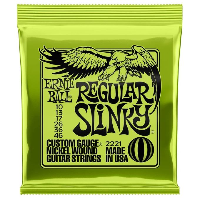 Ernie Ball Regular Slinky Adatto per Chitarra 6 Pezzi